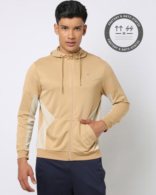 Zip-Front Hooded Sweatshirt