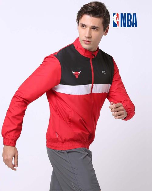 Men NBA Chicago Bulls Print Track Jacket