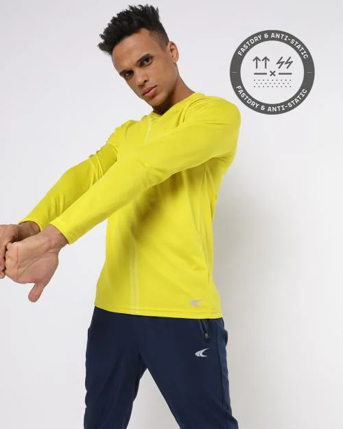 Crew-Neck T-shirt with Placement Print