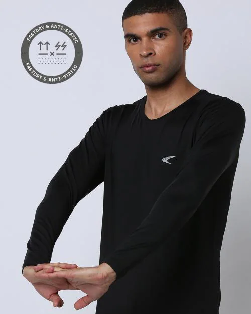 Crew-Neck T-Shirt with Logo Print