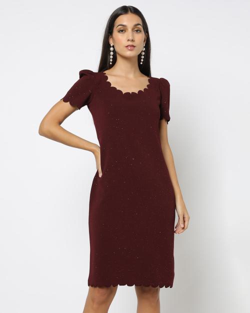 Printed Sheath Dress