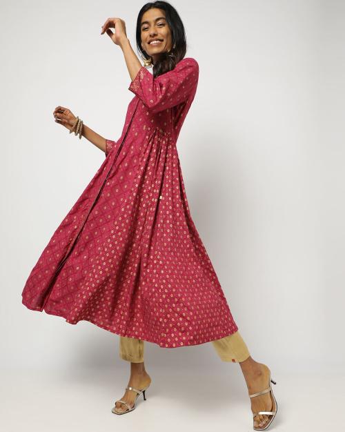 Printed Flared Kurta