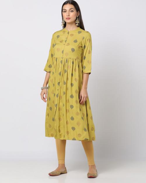 Printed A-line Kurta