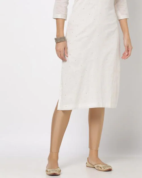 Shimmery Leggings with Elasticated Waist