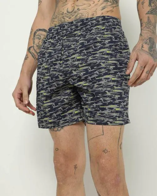 Micro Print Boxers with Insert Pockets