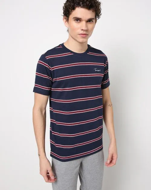 Regular Fit Striped Crew-Neck T-Shirt