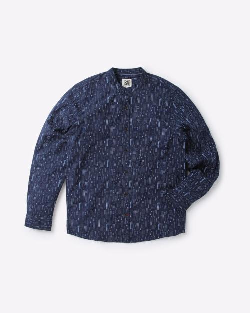 Printed Cotton Shirt with Welt Pocket