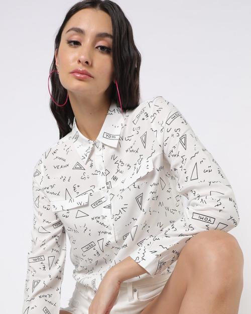 Buy Printed Shirt with Patch Pockets Online at Best Prices in India