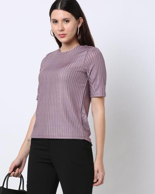 Striped Crew-Neck T-Shirt