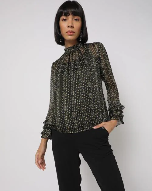 Printed Top with Inner Slip