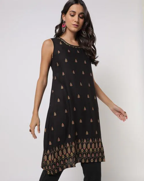 Printed A-line Kurta