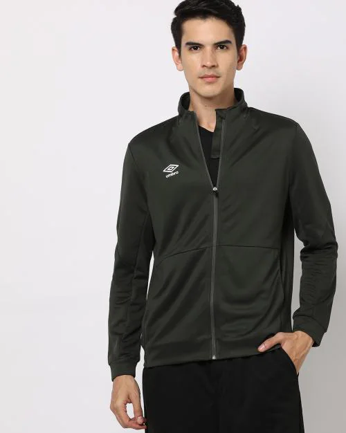 Track Jacket with Mesh Panel