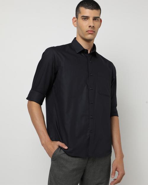 Shirt with Patch Pocket