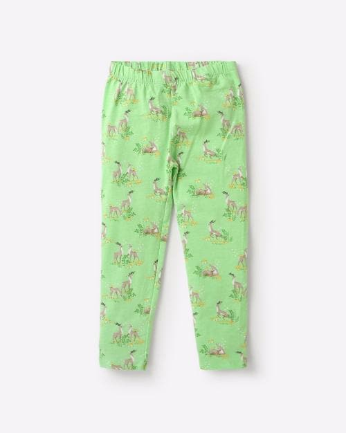 AOP Deer Print Leggings