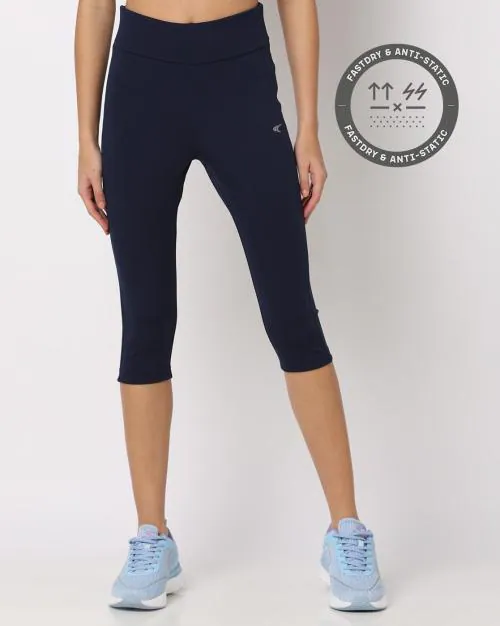 Capris with Elasticated Waist