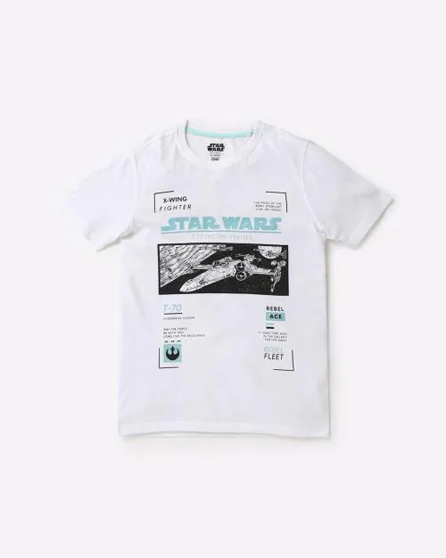 Star Wars Print Crew-Neck T-shirt