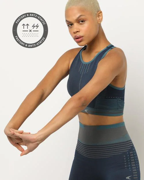 Seamless Jacquard Sports Bra