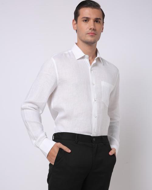 Slim Fit Shirt with Patch Pocket