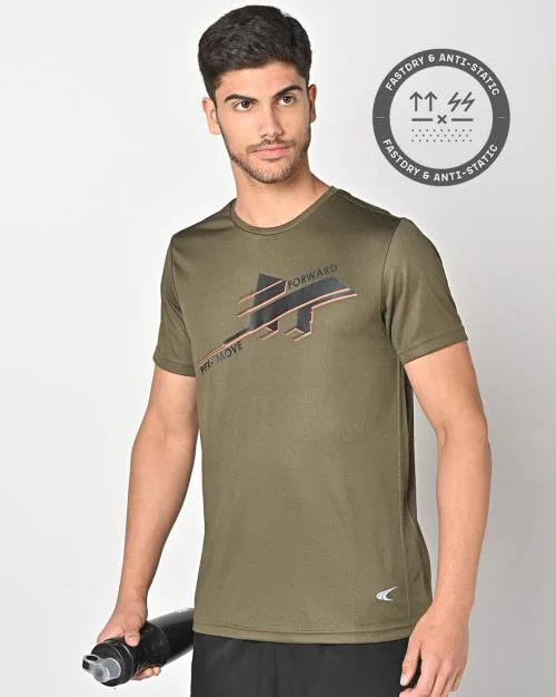 Regular Fit Printed Crew-Neck T-Shirt