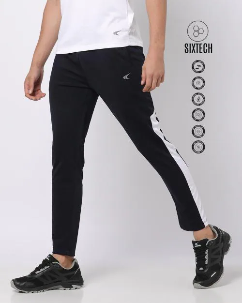 Men Track Pants with Drawstring Waist