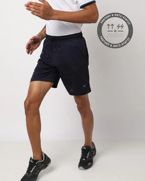Shorts with Elasticated Drawstring Waist