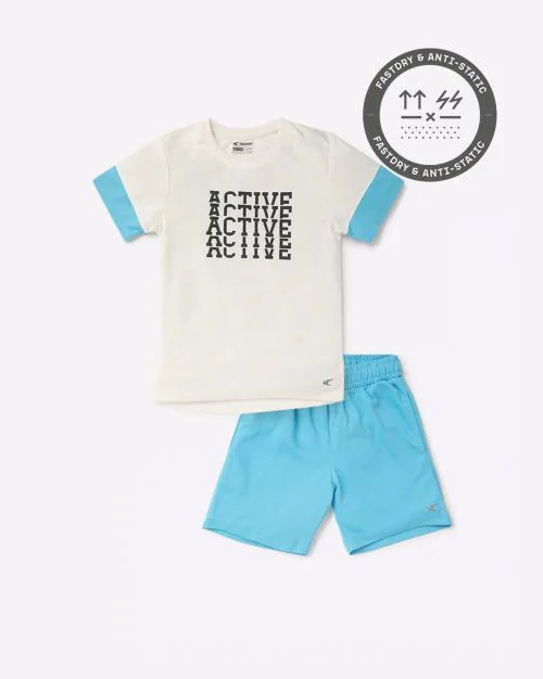 Printed T-Shirt & Shorts Set