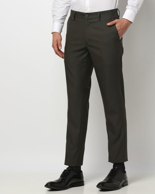 Flat-Front Slim Fit Trousers