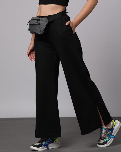 Women Mid-Rise Flared Track Pants