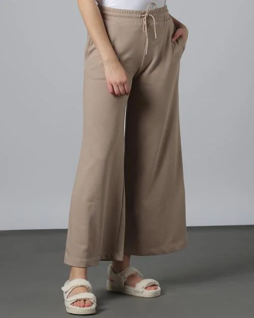 Flared Track Pants with Insert Pockets