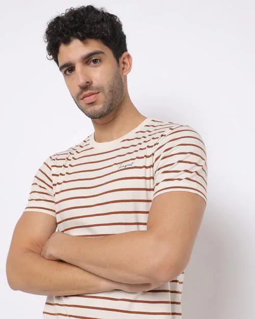 Striped Crew-Neck T-shirt