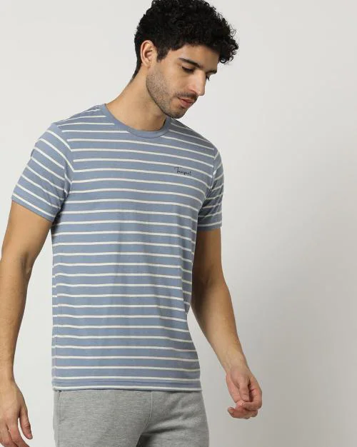 Striped Crew-Neck T-Shirt