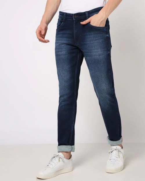 Lightly Washed Skinny Fit Jeans