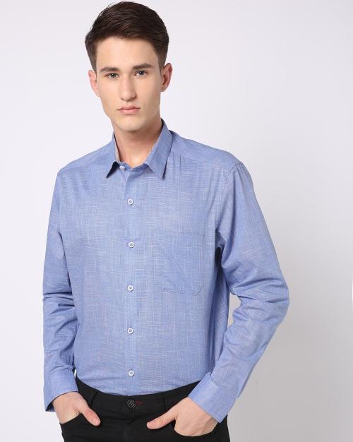 Men Slim Fit Cotton Shirt