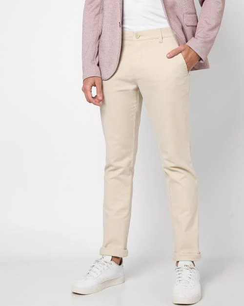 Skinny Fit Flat-Front Chinos