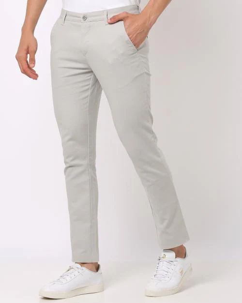 Skinny Fit Ankle-Length Chinos