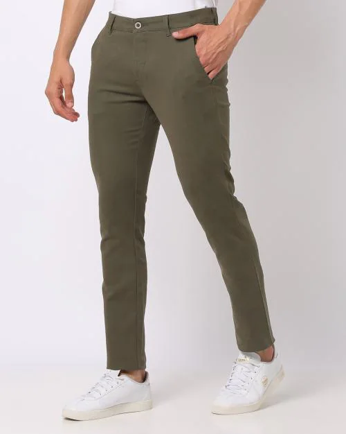Skinny Fit Ankle-Length Chinos