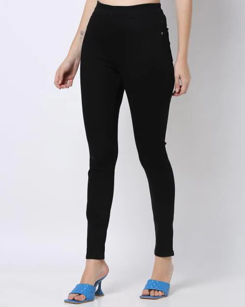 Women Mid-Rise Skinny Jeggings