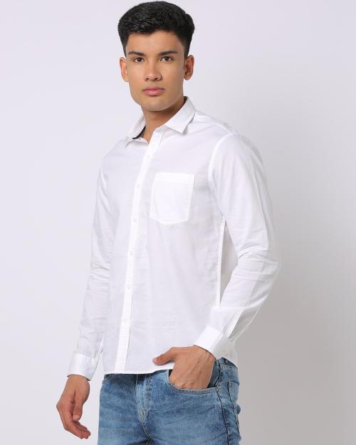 Men Slim Fit Cotton Shirt