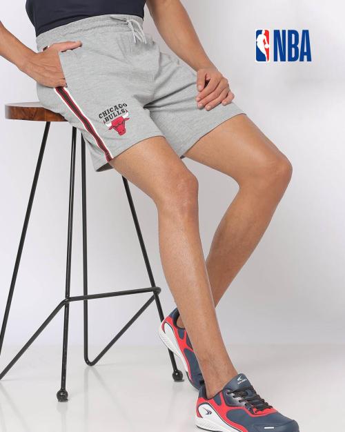 Men NBA Chicago Bulls Shorts with Placement Print