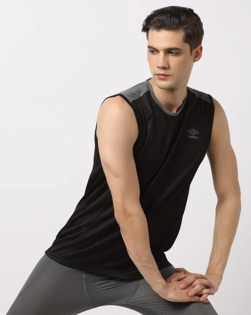 Crew-Neck Sleeveless T-Shirt