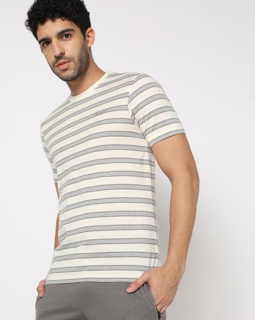 Striped Crew-Neck T-Shirt