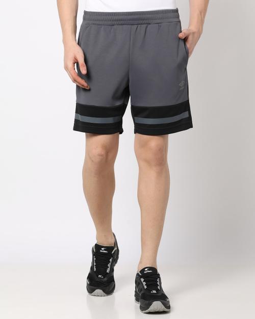 Colourblock Shorts with Elasticated Waist