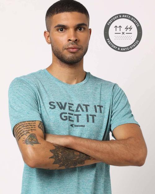 Heathered Crew-Neck T-Shirt