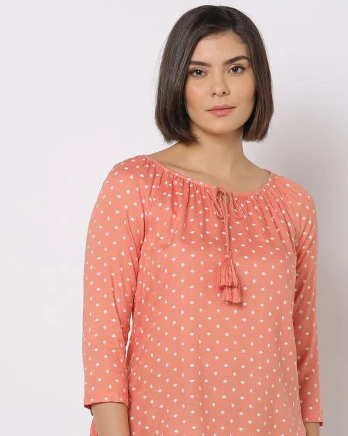 Buy Printed RoundNeck Top Online at Best Prices in India JioMart.