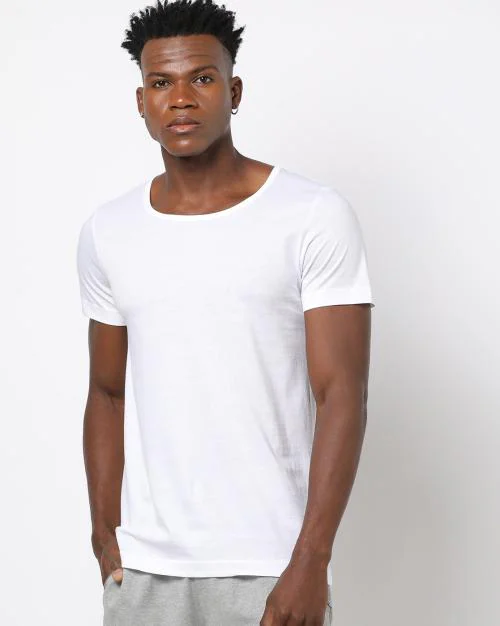 Cotton Round-Neck V-Neck Vest