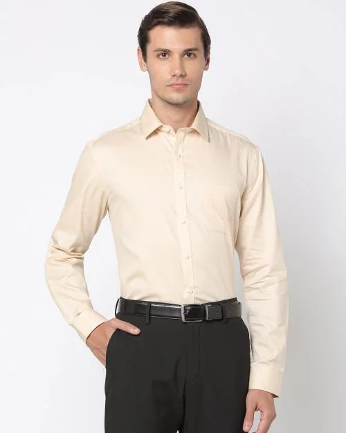 Buy Men Slim Fit Shirt with Patch Pocket Online at Best Prices in India
