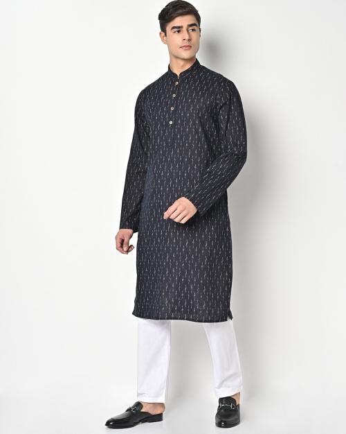 Ikat Slim Fit Kurta