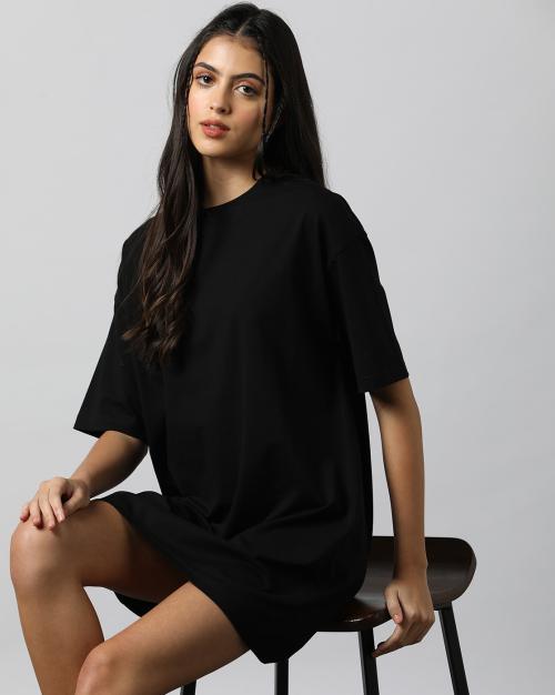 Women Crew-Neck T-Shirt Dress