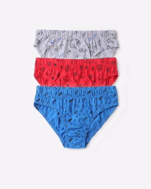 Pack of 3 Printed Briefs
