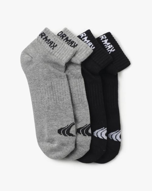 Pack of 2 Logo Ankle-Length Socks